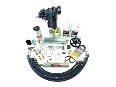 PSC Motorsports Big Bore XD Cylinder Assist Steering Kit for 6.75-Inch Lock to Lock Front Axle and 2-Inch Tie Rod Clamp (21-25 Jeep Wrangler JL Rubicon 392)