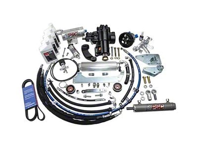 PSC Motorsports Cylinder Assist Steering Kit for OE Axle and OE Tie Rod (20-25 2.0L Jeep Wrangler JL)