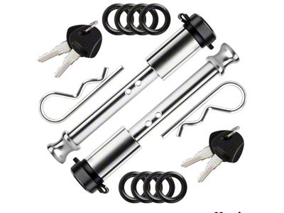 Pul-Z 4-Inch Hitch Locking Pins; Stainless (Universal; Some Adaptation May Be Required)