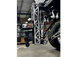 Pul-Z Baller Hauler 2-Inch Receiver Hitch Dual-Ball Mount with Stabilizer Kit and Triangle Stainless Overlays; Standard 8-Hole; 19.50-Inch Drop; Black (Universal; Some Adaptation May Be Required)