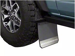 Putco Hex Mud Skins with Bronco Logo; High-Density Polyethylene; Rear (21-26 Bronco)