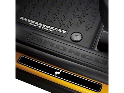 Putco Black Platinum Door Sills with Bronco Logo (21-25 Bronco Sport)