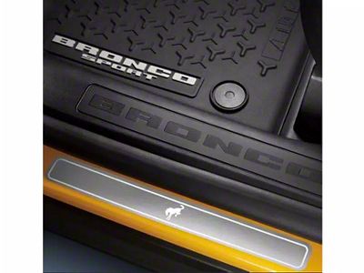 Putco Stainless Steel Door Sills with Bronco Etching (21-25 Bronco 2-Door)