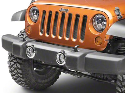 Putco Fog Light Bezels; Chrome (07-18 Jeep Wrangler JK)