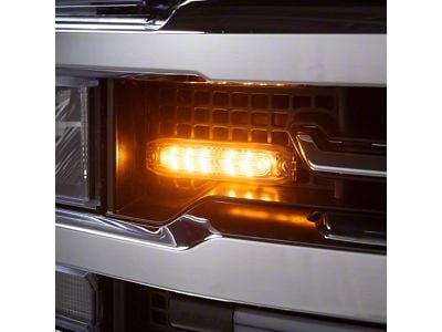 Putco Stinger LED Lighthead; Amber and White Strobe (Universal; Some Adaptation May Be Required)