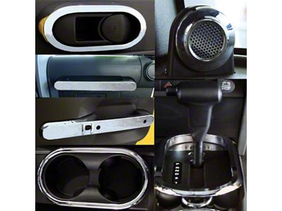 Putco Interior Trim Accessory Kit; Chrome (07-10 Jeep Wrangler JK)