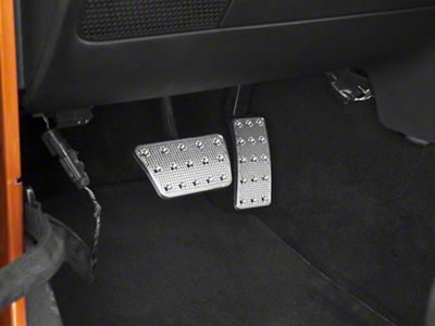 Putco Liquid Pedal Covers; Track Design (07-18 Jeep Wrangler JK)
