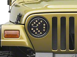 Putco Luminix High Power LED Headlights; Black Housing; Clear Lens (97-18 Jeep Wrangler TJ & JK)