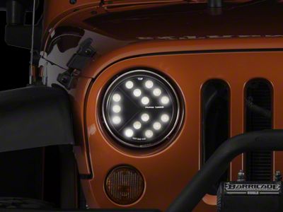 Putco Luminix High Power LED Headlights; Black Housing; Clear Lens (17-18 Jeep Wrangler JK w/ Factory LED Headlights)
