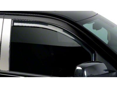 Putco Element Tinted Window Visors; Channel Mount; Front (17-24 Titan Crew Cab)