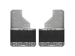 Putco Hex Mud Skins; Brushed; Rear (17-24 Titan)