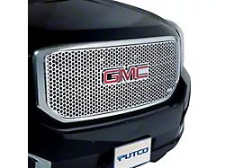 Putco Punch Design Upper Overlay Grille; Polished (04-07 Titan)