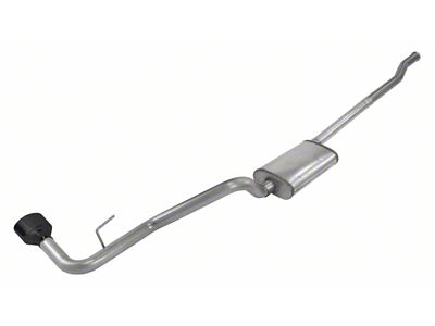 Pypes Phantom Series Street Pro Single Exhaust System with Black Tip; Side Exit (20-25 3.6L Jeep Gladiator JT, Excluding Launch Edition & Rubicon)