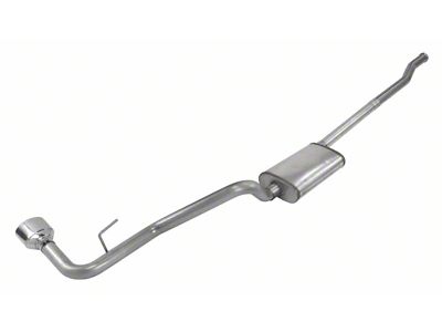 Pypes Street Pro Single Exhaust System with Polished Tip; Side Exit (20-25 3.6L Jeep Gladiator JT, Excluding Launch Edition & Rubicon)