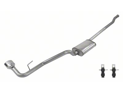 Pypes Street Pro Single Exhaust System with Polished Tip; Side Exit (20-25 3.6L Jeep Gladiator JT Launch Edition, Rubicon)