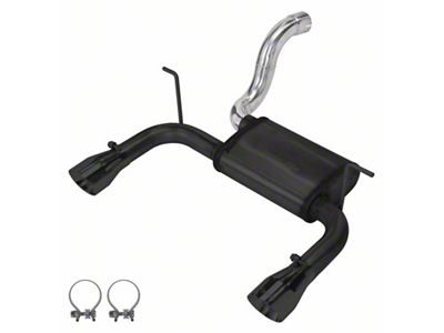Pypes Dual Axle-Back Exhaust System with Black Tips (18-25 2.0L or 3.6L Jeep Wrangler JL)