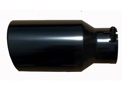 Pypes Monster Exhaust Tip; 6-Inch; Black (Fits 4-Inch Tailpipe)