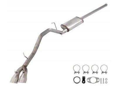 Pypes Street Pro Single Exhaust System with Polished Tips; Side Exit (05-15 4.0L Tacoma)