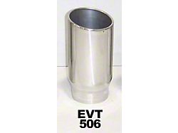 Pypes Monster Exhaust Tip; 6-Inch; Polished (Fits 5-Inch Tailpipe)
