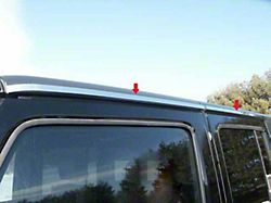 Roof Insert Trim; Stainless Steel (07-18 Jeep Wrangler JK 4-Door)