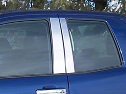Pillar Post Trim; Stainless Steel (07-21 Tundra Double Cab, CrewMax)