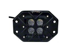 Quake LED 3-Inch Seismic Series Flush Mount Work Light; 40-Watt; Flood Beam (Universal; Some Adaptation May Be Required)