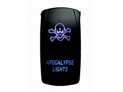 Quake LED 2-Way Apocalypse Rocker Switch; Blue (Universal; Some Adaptation May Be Required)