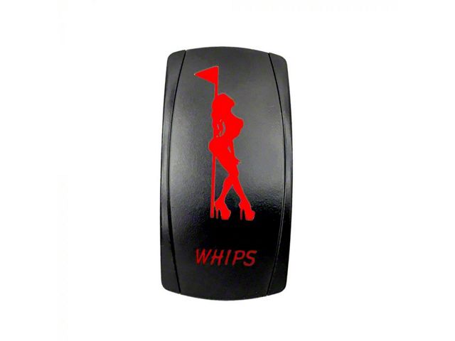 Quake LED Toyota 4-Runner 2-Way Whips Rocker Switch; Red QRS710 ...