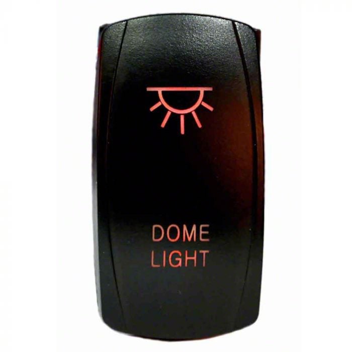 Quake LED Bronco 2Way Dome Light Rocker Switch; Red QRS272 (Universal