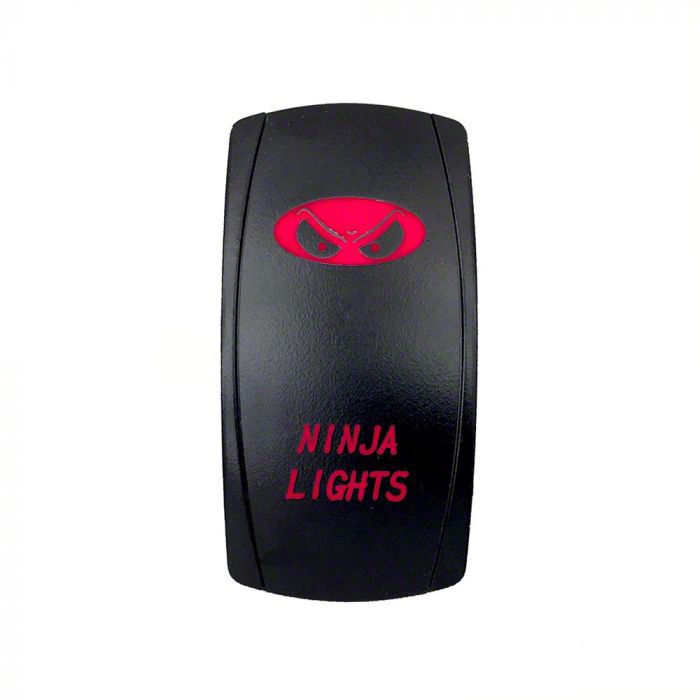 Quake LED Bronco 2-Way Ninja Lights Rocker Switch; Red QRS678 ...