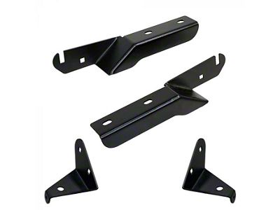 Quake LED 42-Inch Straight LED Light Bar Roof Rack Mounting Brackets with Side Perch Kit (21-25 Bronco w/ Factory Roof Rack)