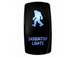 Quake LED 2-Way Sasquatch Rocker Switch; Blue (Universal; Some Adaptation May Be Required)