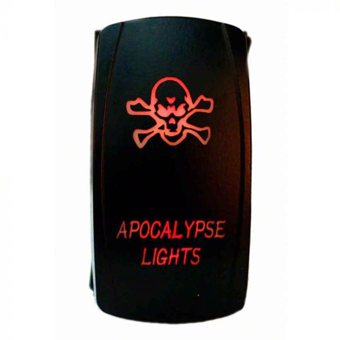 Quake LED Frontier 2-Way Apocalypse Rocker Switch; Red QRS304 ...