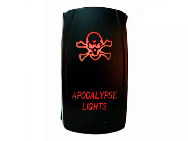 Quake LED Frontier 2-Way Apocalypse Rocker Switch; Red QRS304 ...