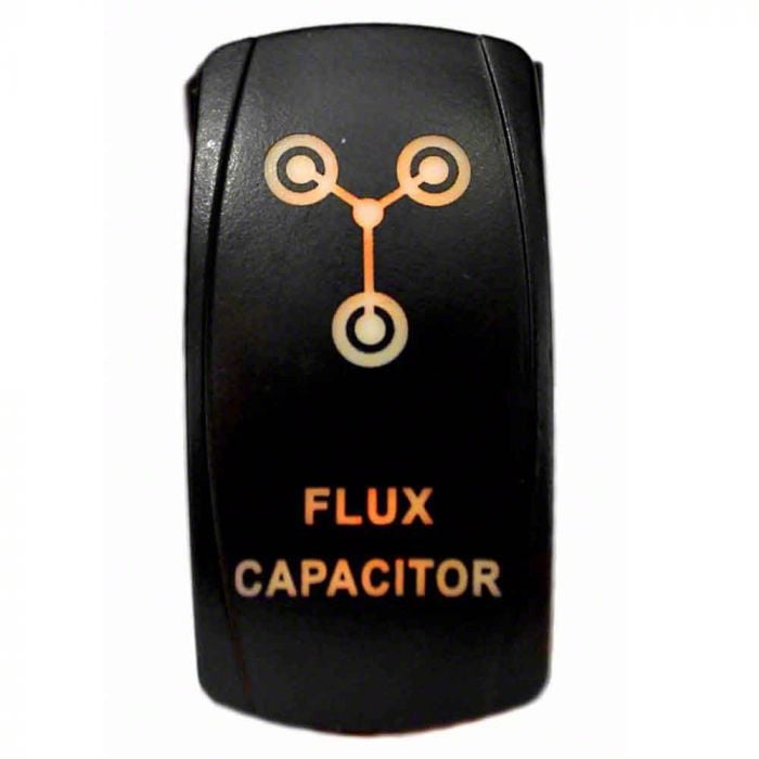 Quake LED Frontier 2-Way Flux Capacitor Rocker Switch; Amber QRS289 ...