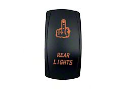 Quake LED 2-Way Rear Lights Rocker Switch; Amber (Universal; Some Adaptation May Be Required)