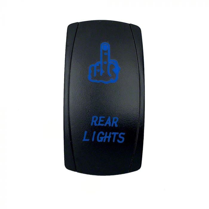 Quake LED Jeep Cherokee 2-Way Rear Lights Rocker Switch; Blue QRS668 ...