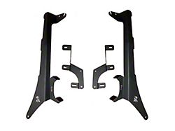 Quake LED 52-Inch Cowl and Windshield LED Light Bar Brackets with Dual Pod Light Mounts (20-26 Jeep Gladiator JT Mojave)