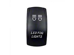 Quake LED 2-Way LED Fog Lights Rocker Switch; White (Universal; Some Adaptation May Be Required)