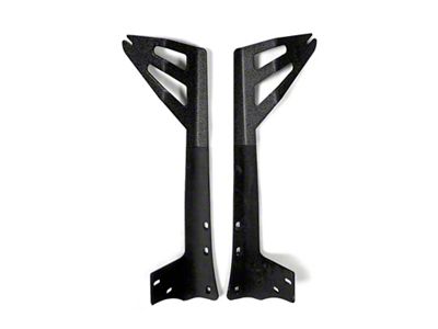 Quake LED 52 to 53-Inch Straight LED Light Bar Window Pillar Brackets (07-18 Jeep Wrangler JK)