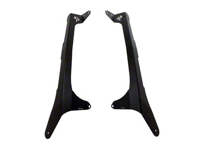 Quake LED A-Pillar Pod and 52-Inch Light Bar Cowl Mounting Brackets (18-25 Jeep Wrangler JL, Excluding 4xe)