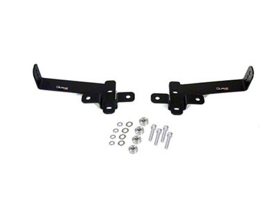 Quake LED Dual Pod and 20-Inch Light Bar Hood Hinge Mounting Brackets (18-25 Jeep Wrangler JL, Excluding 4xe & Rubicon 392)