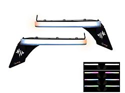 Quake LED HDX Slim LED DRL Fender Chop Kit; Clear (18-26 Jeep Wrangler JL Rubicon)
