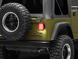 Quake LED LED Tail Lights; Black Housing; Red Lens (97-06 Jeep Wrangler TJ)