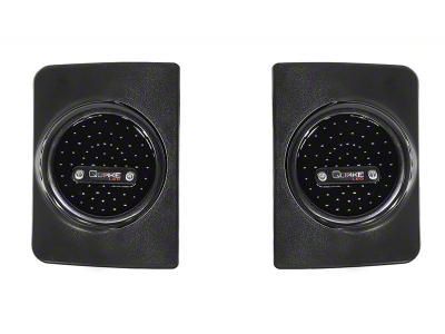 Quake LED Round LED Tail Lights; Black Housing; Clear Lens (07-18 Jeep Wrangler JK)