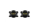 Quake LED Tempest 4-Inch RGB Accent Black Reflector LED Fog Lights (97-18 Jeep Wrangler TJ & JK)