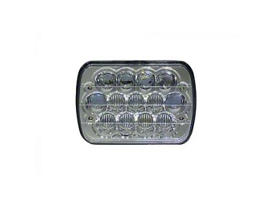 Quake LED Tempest High/Low LED Headlights; Chrome Housing; Clear Lens (87-95 Jeep Wrangler YJ)