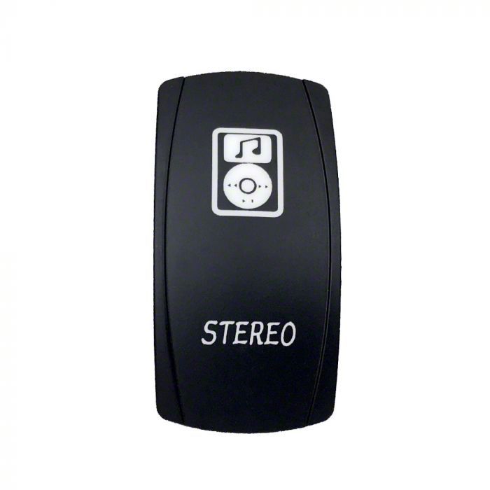 Quake LED Tacoma 2-Way Stereo Rocker Switch; White QRS683 (Universal ...