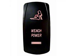Quake LED 2-Way Wench Power Rocker Switch; Red (Universal; Some Adaptation May Be Required)