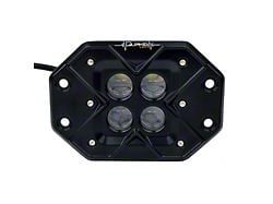 Quake LED 3-Inch Seismic Series Flush Mount Work Light; 40-Watt; Flood Beam (Universal; Some Adaptation May Be Required)